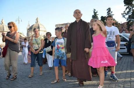 Thich Nhat Hanh a Roma, 2012. Foto di Paolo Subioli.