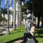 Statua (e moglie) in Praça da República