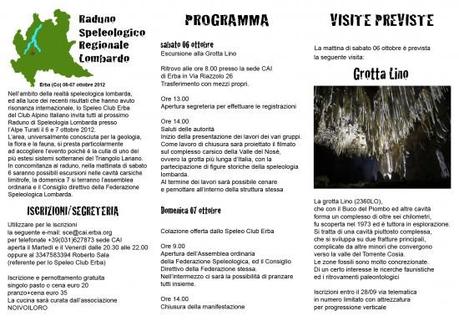 Raduno Speleologico Regionale Lombardo