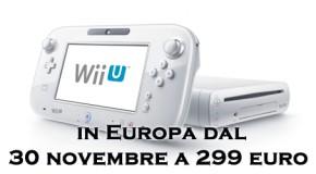 Nintendo Wii U disponibile in Europa dal 30 novembre a 299 euro