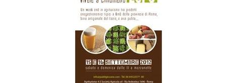 Roma: enogastronomia low cost il 15 ed il 16 settembre