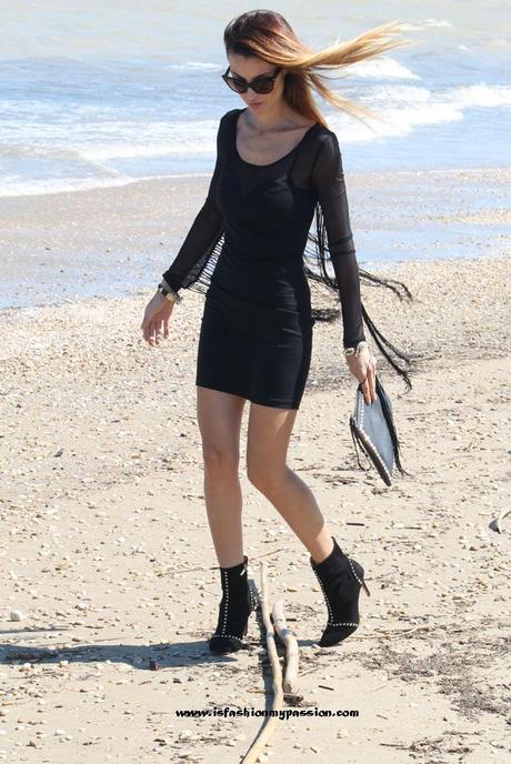 Rock studded photo shoot on the beach