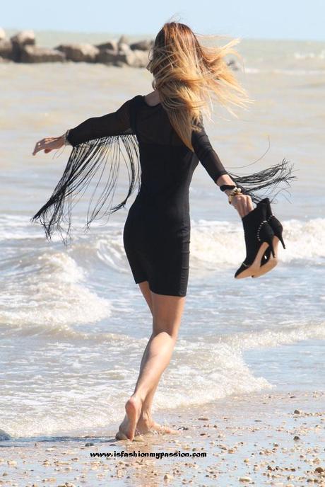 Rock studded photo shoot on the beach