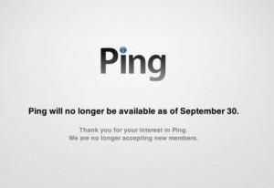 Ping via da Apple il 30 di settembre