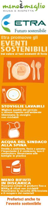 ETRA SpA promuove gli eventi con il marchio di Sostenibilità