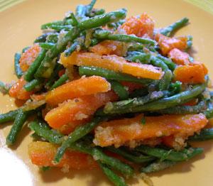 Carote e fagiolini stufati