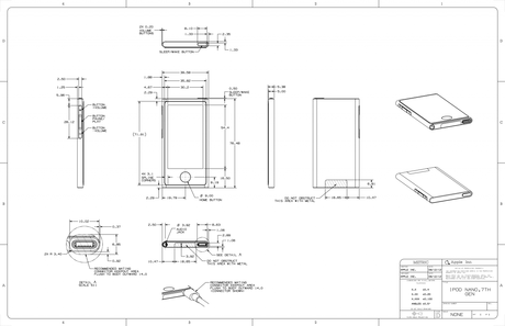 iPod Touch e iPod Nano gli Schemi e disegni di progettazione