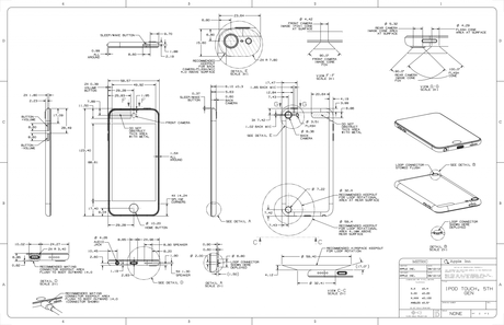 iPod Touch e iPod Nano gli Schemi e disegni di progettazione