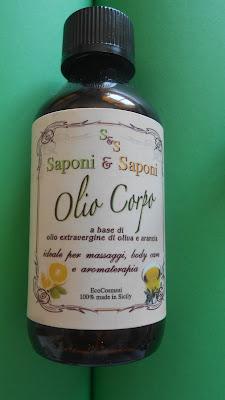 Olio corpo all'olio extra vergine d'oliva e arancia!