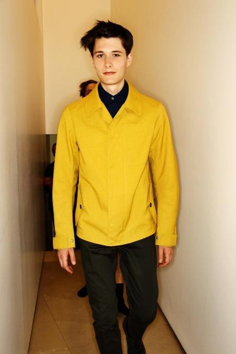 MODEL PATRICK KUSZMAR per JIL SANDER SS2013 MILANO BACKSTAGE INDEPENDENT MEN 