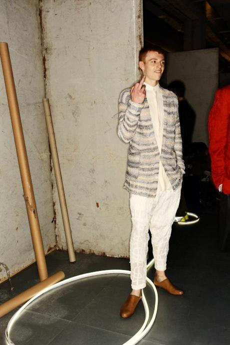 MODEL JAKE SHORTALL per DAMIR DOMA SS2013 PARIS, BACKSTAGE, INDEPENDENT MEN  