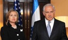 il ministro degli esteri americano Hillary Clinton con il premier israelaino Binyamin Netanyahu