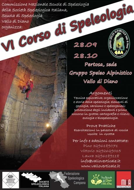 Sesto corso d’introduzione alla speleologia Vallo di Diano