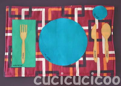 tovagliette bilingue - bilingual placemats