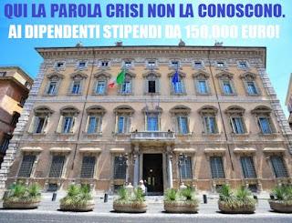 Dipendenti del Senato: stipendi da 150mila euro l'anno!