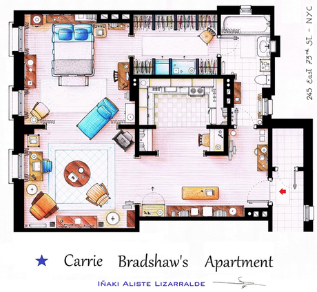 MODA | L'appartamento di Carrie Bradshaw