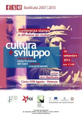 “Cultura è sviluppo”, conferenza stampa domani a Potenza