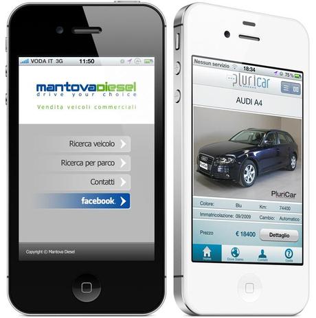 Realizzazione applicazioni iPhone ed Android concessionarie