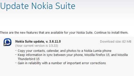 Sincronizzazione Outlook Nokia Lumia con Nokia Suite 3.6.11.0 Download