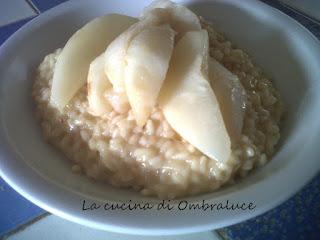 Risotto con Jamar e pere