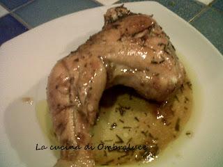 Coscia di pollo glassata alla birra