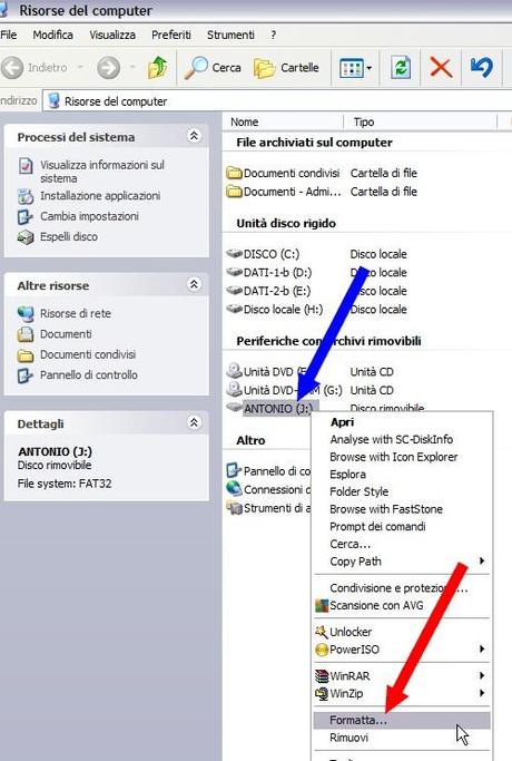 Formattare pendrive con Windows XP - Fig. 2