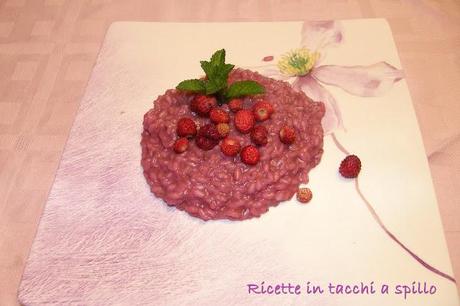 RISOTTO FRAGOLINE DI BOSCO E CHAMPAGNE