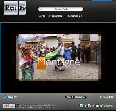 TRASMISSIONE TV SULLA MONTAGNA.