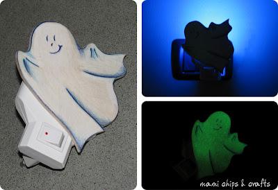 lucina da notte con fantasmino - tutorial