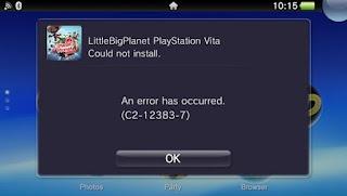 LittleBigPlanet Vita e l'errore C2-12383-7