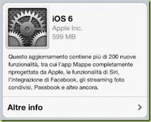 aggiornamentoios6 thumb Come installare iOS 6 su iPhone, iPad, iPod touch nel modo giusto