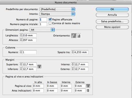 Come impostare un nuovo documento con Adobe Indesign