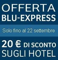 Expedia + Blu express: Voli da 60€ + 20€ di sconto hotel.