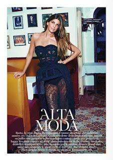 Bianca Brandolini d'Adda in Dolce & Gabbana Alta Moda su Vogue Paris