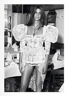 Bianca Brandolini d'Adda in Dolce & Gabbana Alta Moda su Vogue Paris