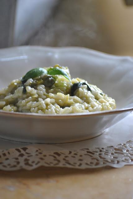 Risotto alle melanzane e basilico: un saluto all'estate