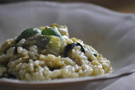 Risotto alle melanzane e basilico: un saluto all'estate