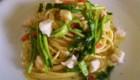 Spaghettini agli scampi e verdure estive