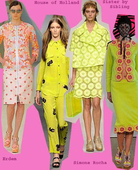 I colori fluo andranno di moda anche per il 2013