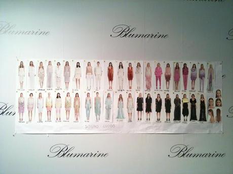 Waiting for Blumarine fashion show Spring Summer 2013