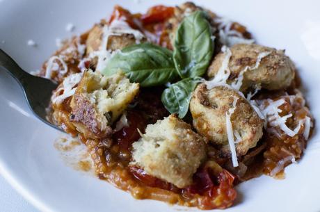 Gnocchi di ricotta e melanzane