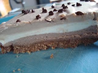 Cheesecake ai tre cioccolati.