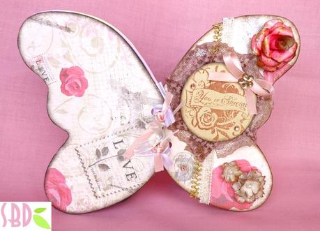 Mini Album Farfalla Vintage - Vintage Butterfly Mini Album