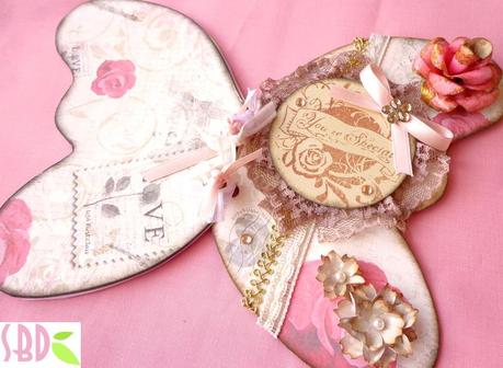 Mini Album Farfalla Vintage - Vintage Butterfly Mini Album