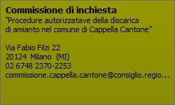 Commissione d’inchiesta su Cappella Cantone: invitato Giuseppe Torchio per il 3 ottobre