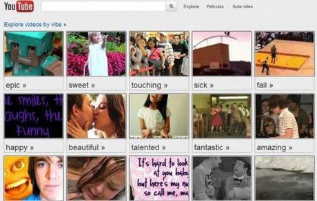 YouTube Moodwall - guarda video secondo il tuo stato d'animo