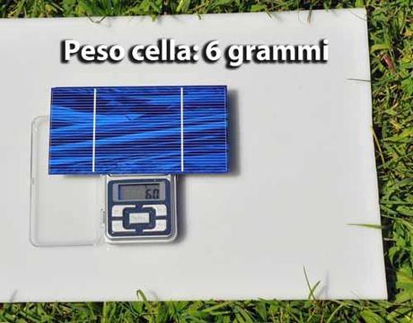 peso-cella fotovoltaica