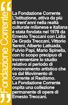 BRUNO CASSINARI A CORRENTE, mostra a Milano