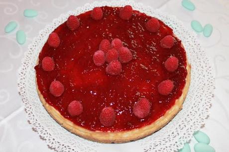 Cheesecake ai lamponi con ricotta e yogurt greco 0%