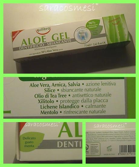 Equilibra Aloe Gel Dentifricio Sbiancante